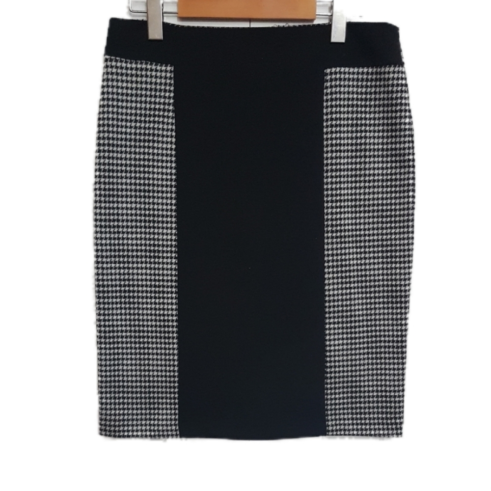 CYNTHIA ROWLEY 8 Houndstooth Pencil Skirt Size 8